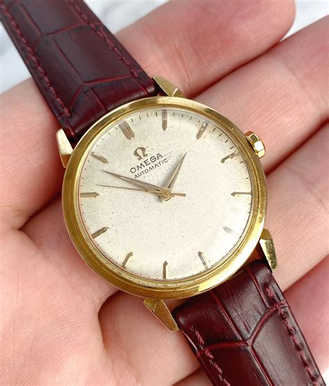 vintage gold omega automatic watch|vintage omega automatic watch prices.